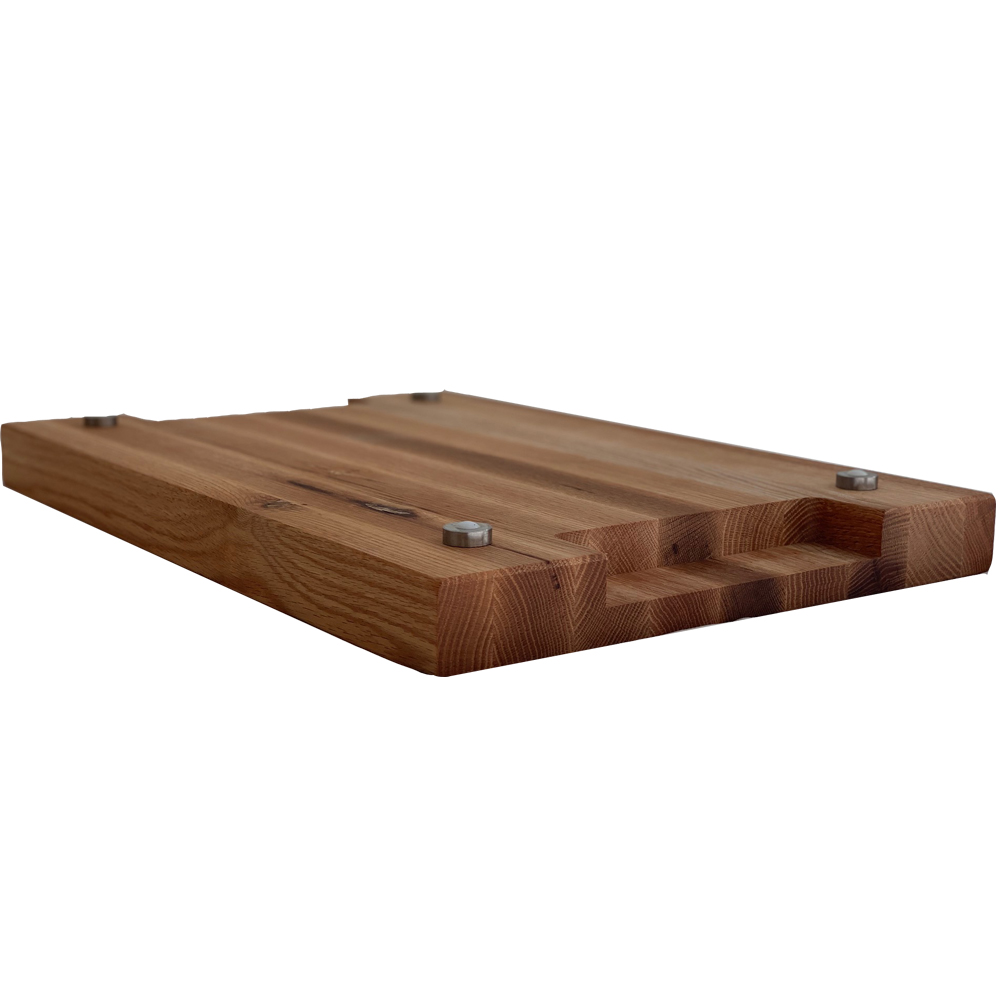 Servierbrett Block ca SmokeMax Eiche Cutting Block Schneidebrett 60x40x5